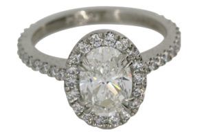 Oval Halo Engagement Ring - Dominion Jewelers