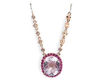 Pretty in Pink Sapphire Necklace