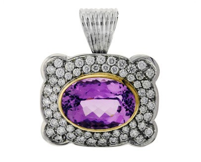 Vintage Design Amethyst Pendant